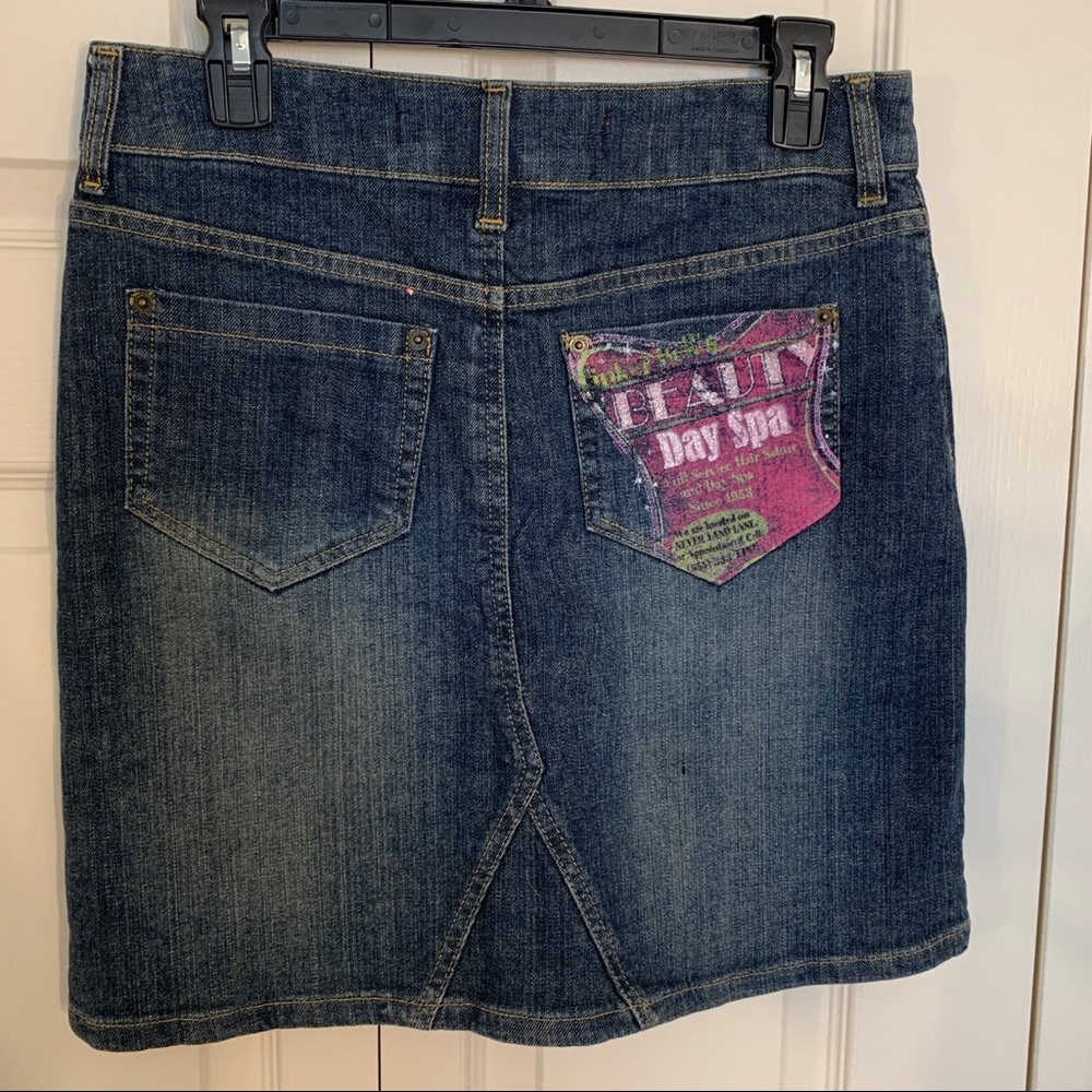 Disney Tinker Bell Denim Skirt, NWOT, Size 6 - Picture 5 of 13